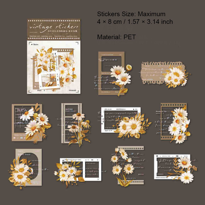 20 Pcs Vintage Collage Stickers JPJY