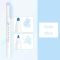 Zebra Mildliner WKT7 Double-Sided Highlighter - Mild Soda Blue