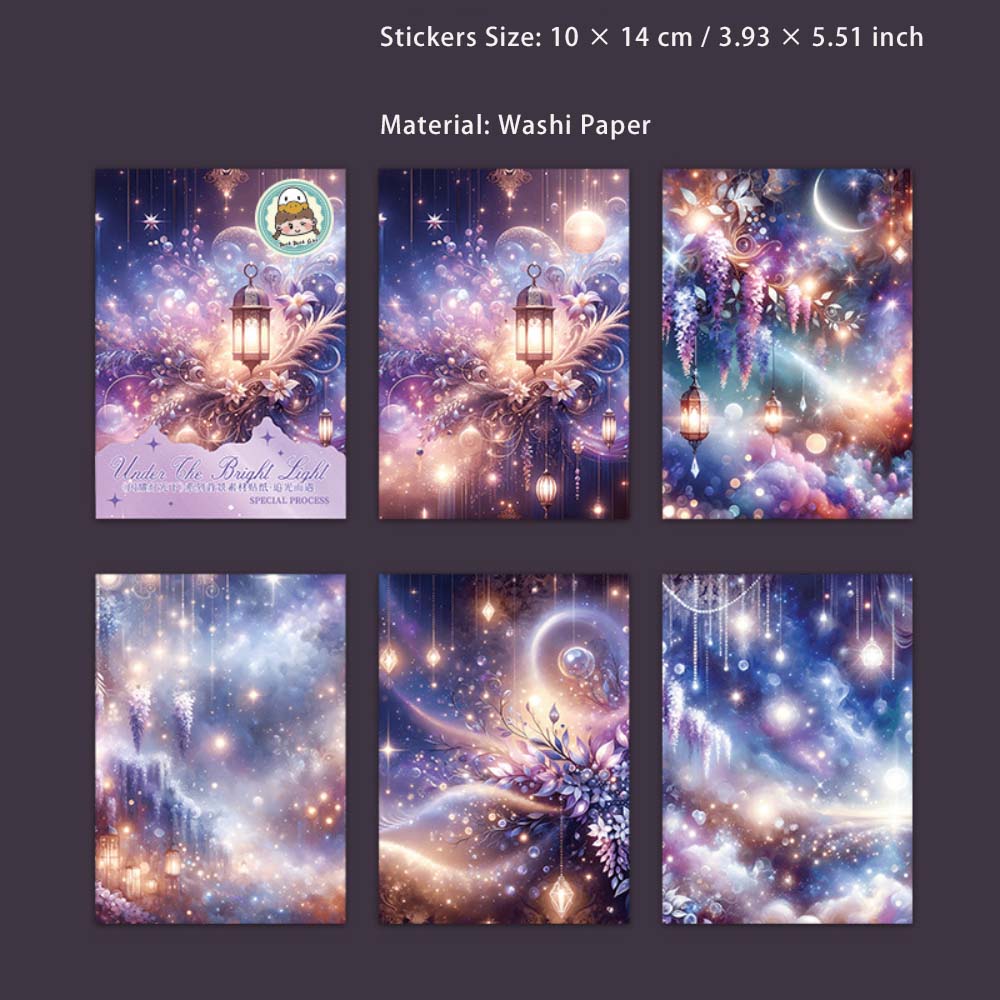 5 Sheets Light Theme PET Stickers SYDGX