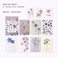 30 Pcs Floral Embossed Scrapbook Paper YZHY