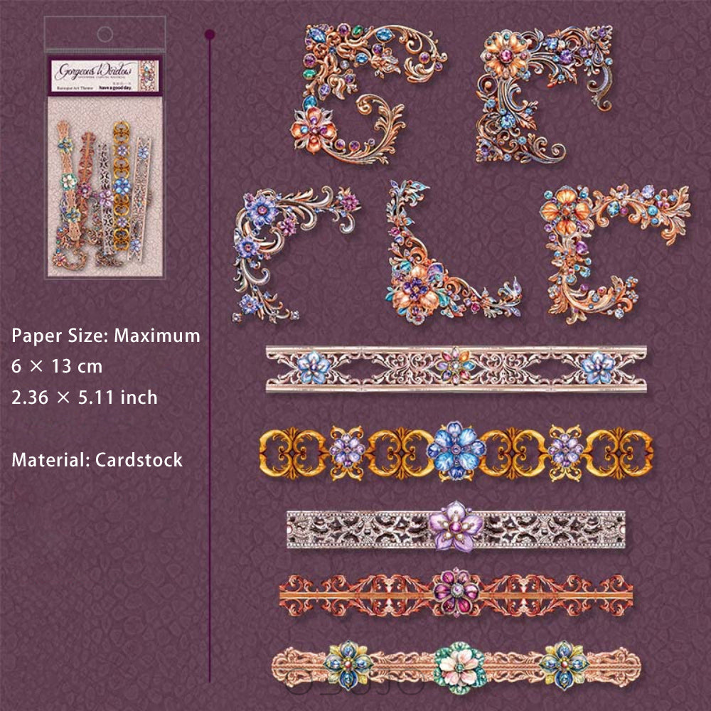20 Pcs Vintage Corner and Edge Stickers LLQC