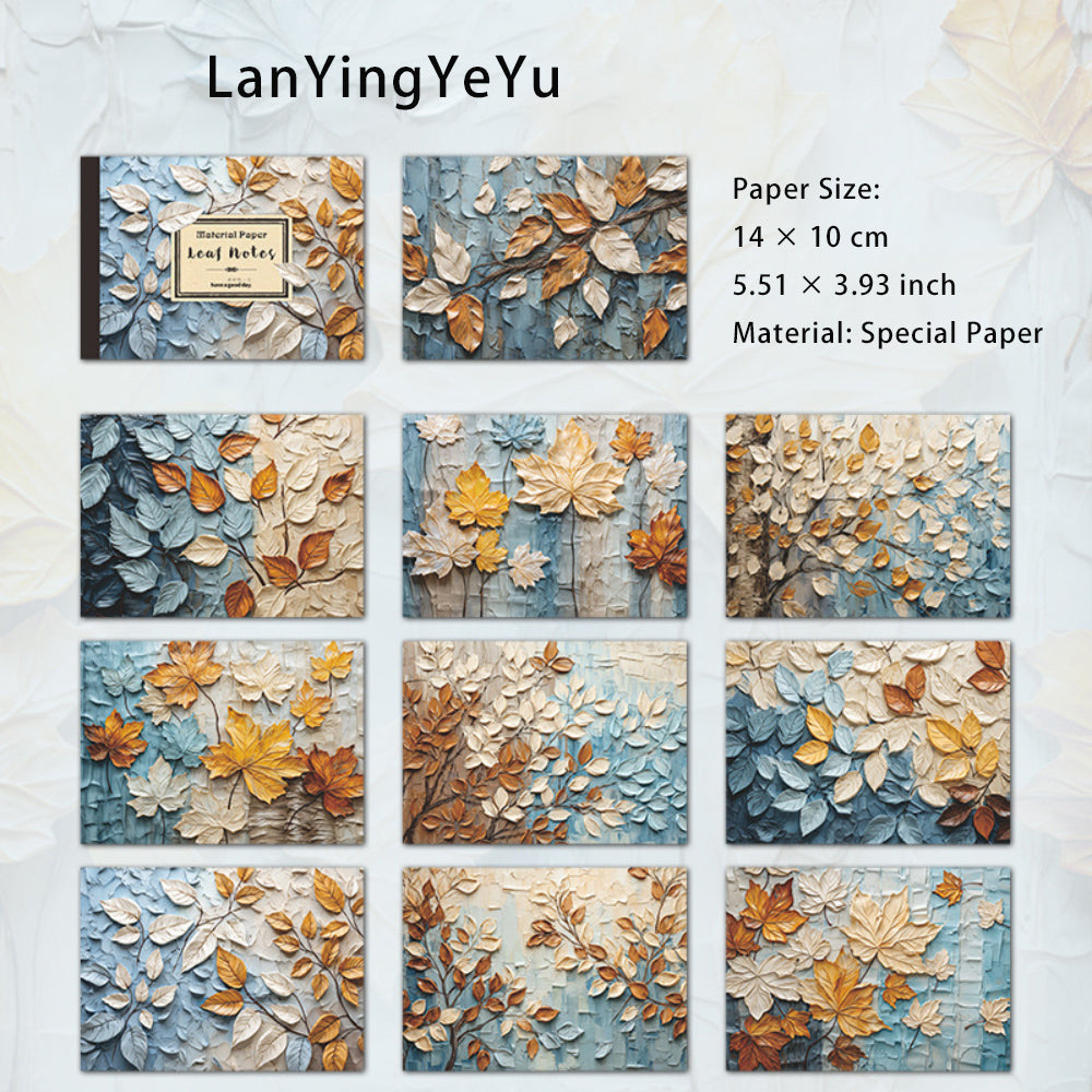 30 Sheets Forest Leaf Scrapbook Paper SYBJ