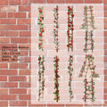 20 Pcs Garden Flower Ladder PET Stickers HTXL