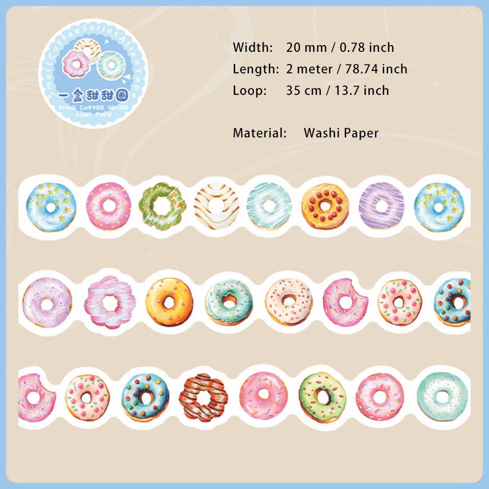 1 Roll Coffee Washi Tape XXKF