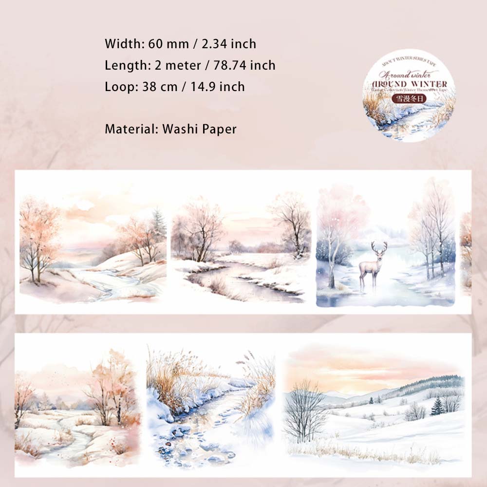 1 Roll Winter Forest Washi Tape DYZDJ