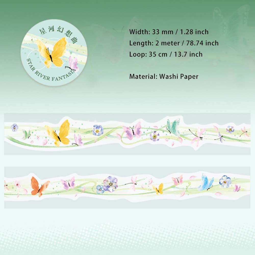 1 Roll Fantasy Washi Tape XHHHQ