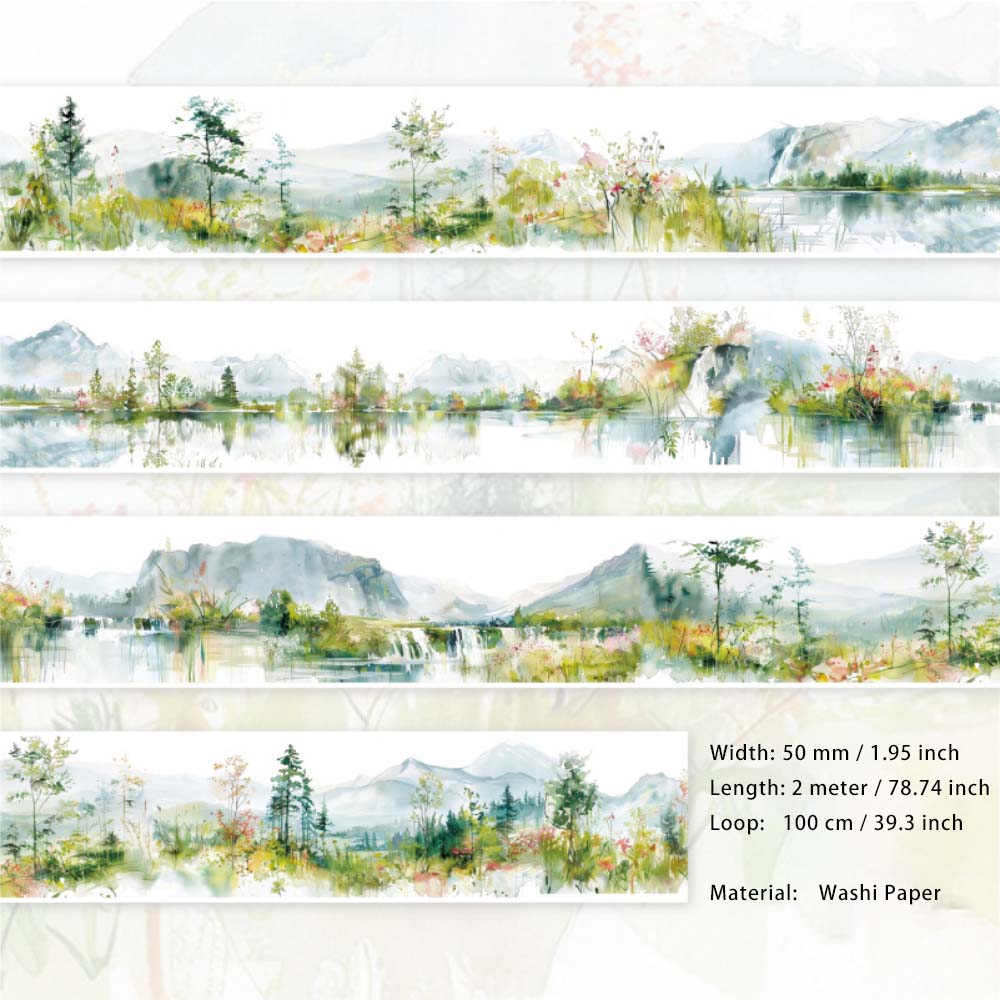 1 Roll Wild Landscape Washi Tape SYMC