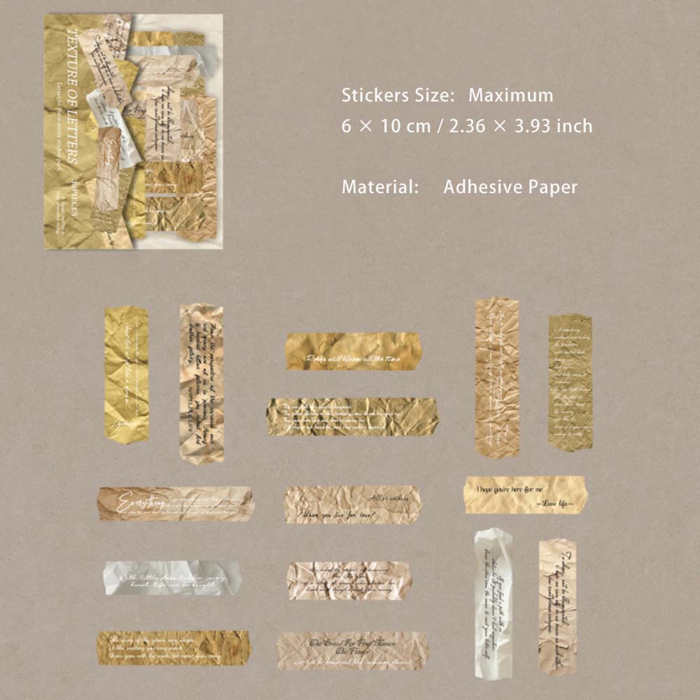30 Pcs Vintage Junk Journal Stickers GBLDX