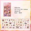 6 Sheets Floral Lifestyle PET Stickers YYQF