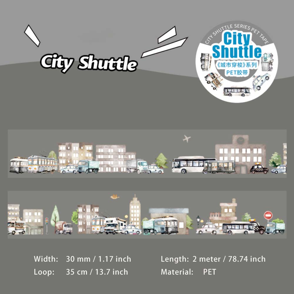 1 Roll City Trafic Theme PET Tape CSCS