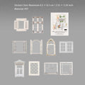 15 Pcs Windows PET Stickers CWDSJ