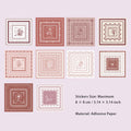 20 Pcs Die-cut Geometric Shaped Stickers SGDHY