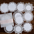 10 Pcs White Lace Hollow-out Journal Paper