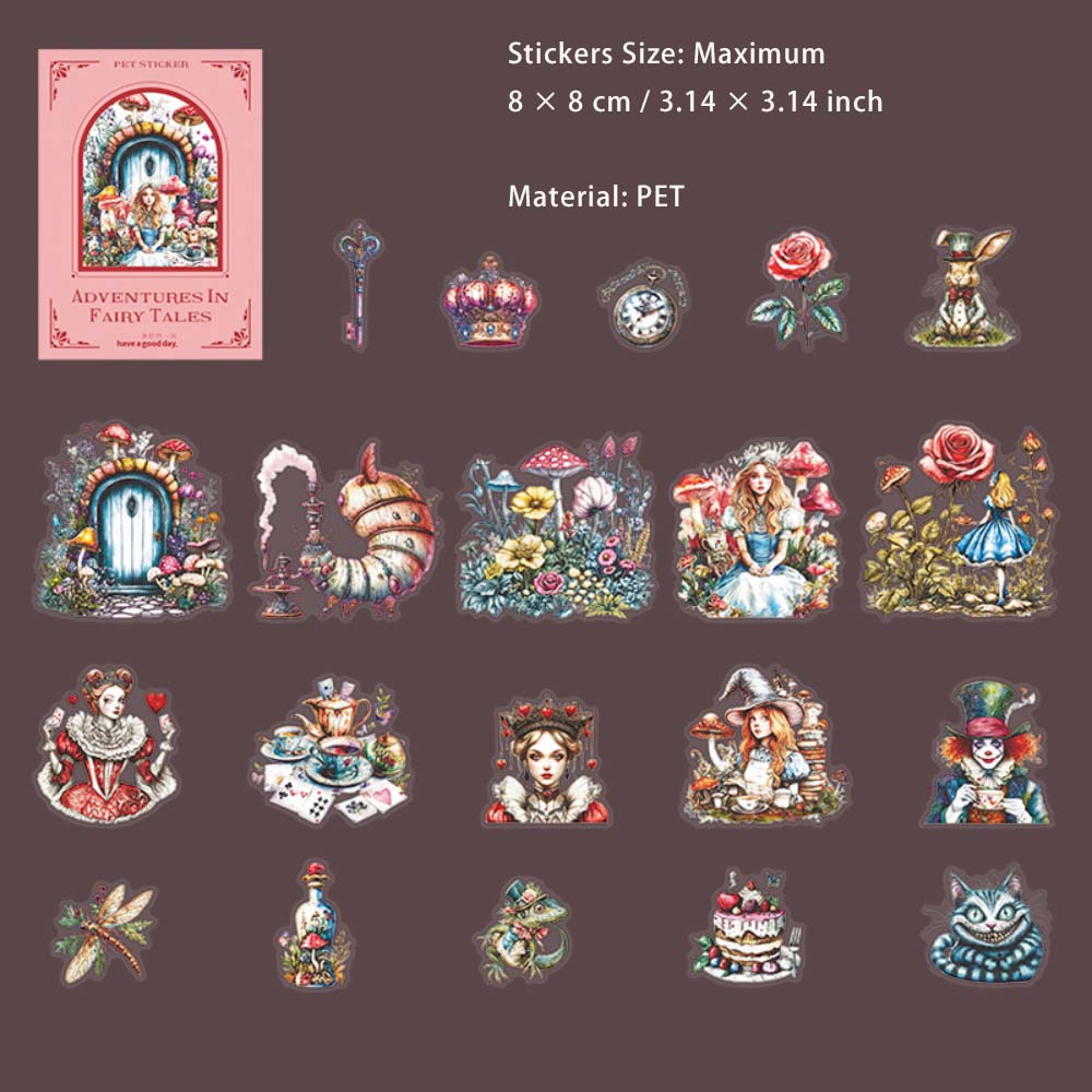 20 Pcs Fairy Tale PET Stickers THLXJ