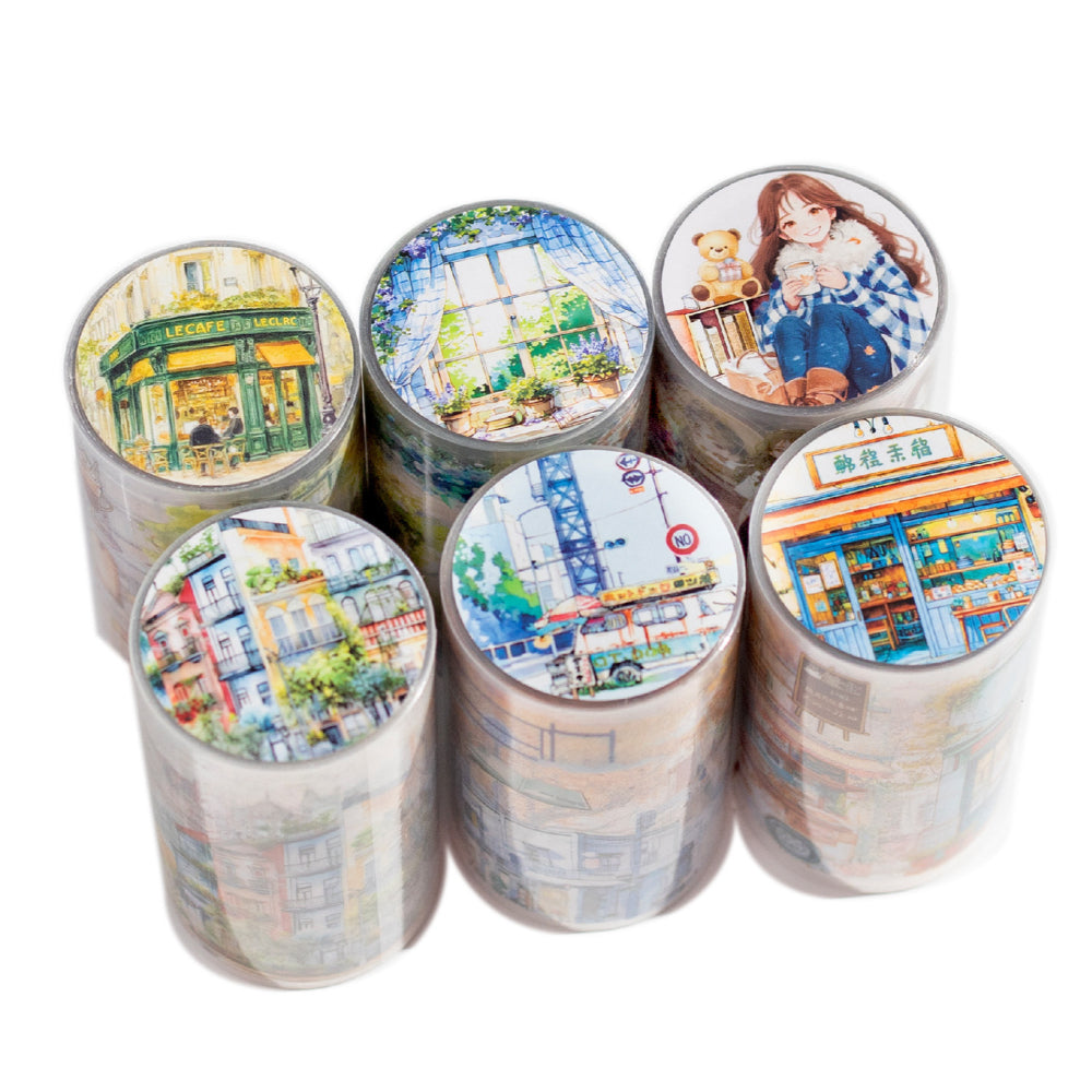 1 Roll Pre-cut Travel PET Stickers Tape YGSM