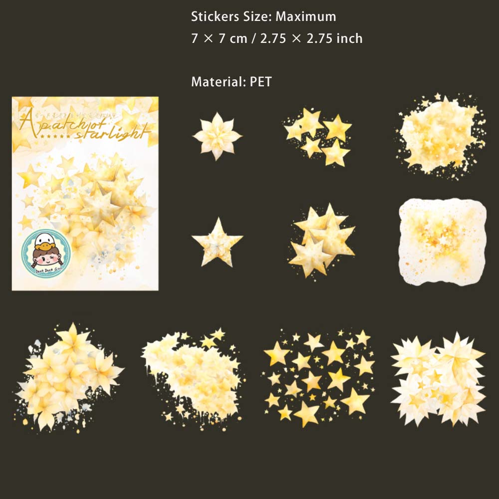 10 Pcs Star PET Stickers YPXG