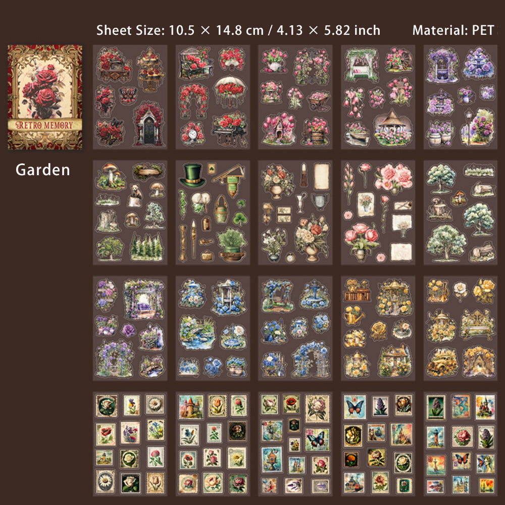 28 Sheets PET Stickers Book FGJY