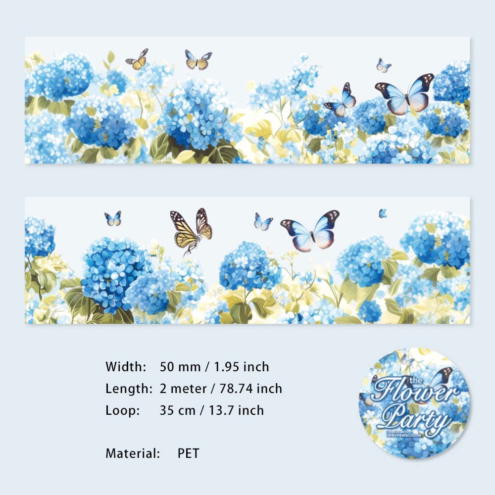 1 Roll Flower Butterfly PET Tape HDJH