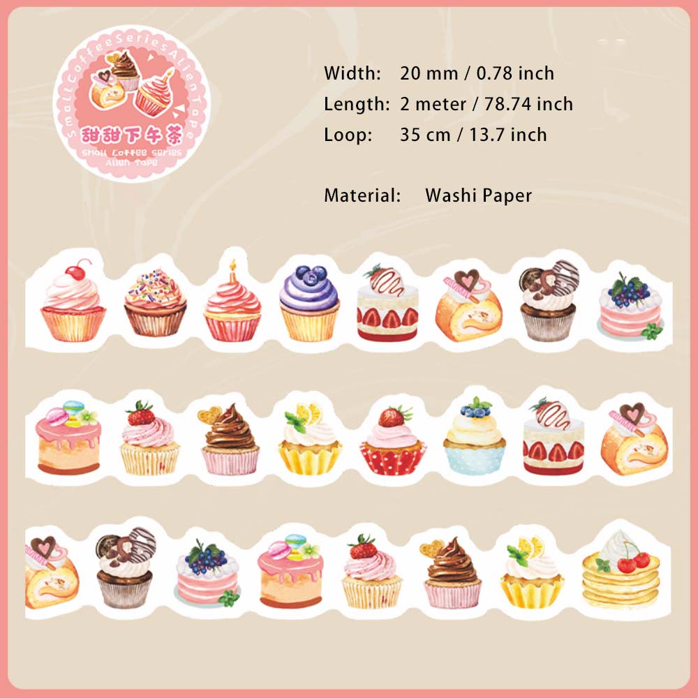 1 Roll Coffee Washi Tape XXKF