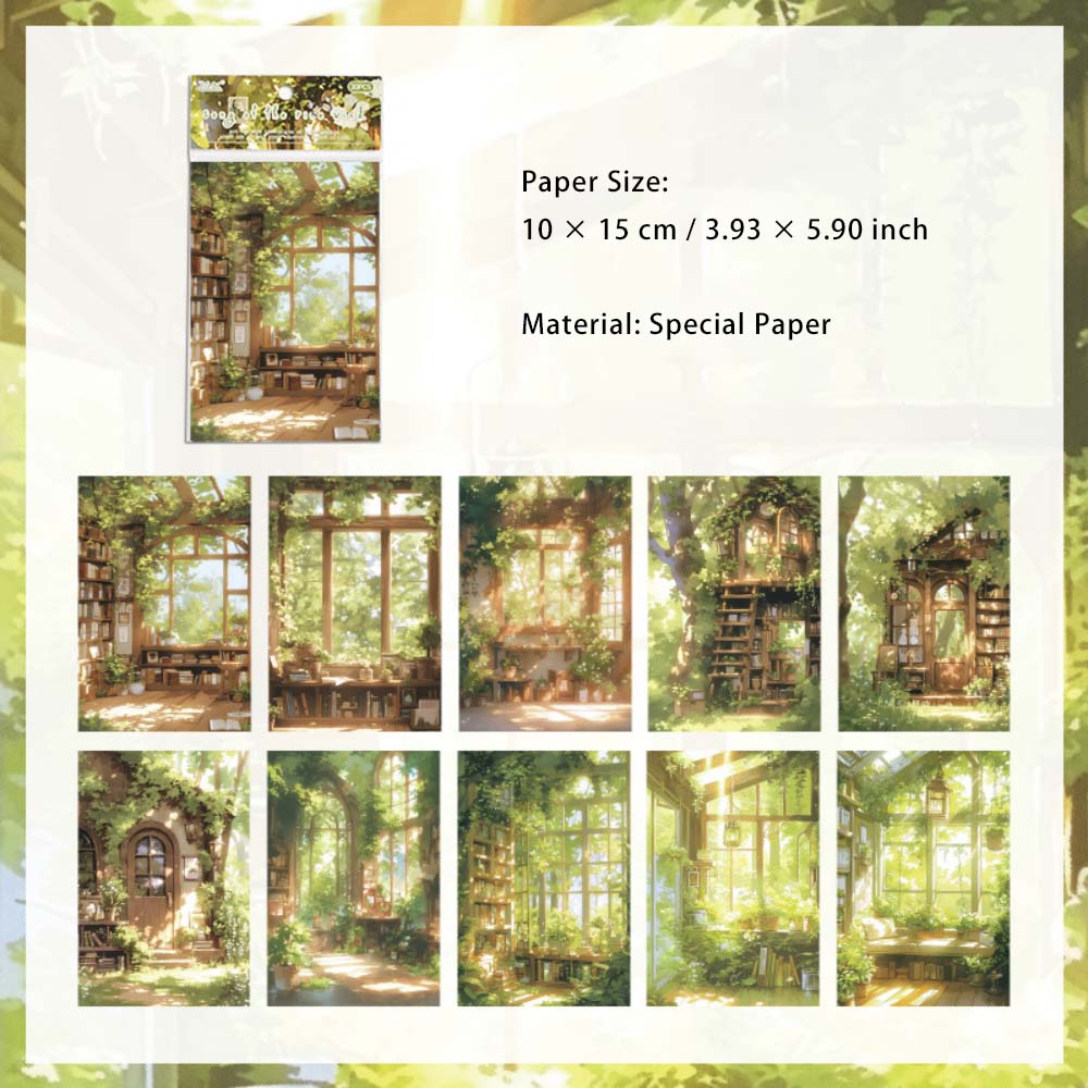 30 Sheets Fantasy Windows Door Scrapbook Paper CXYX