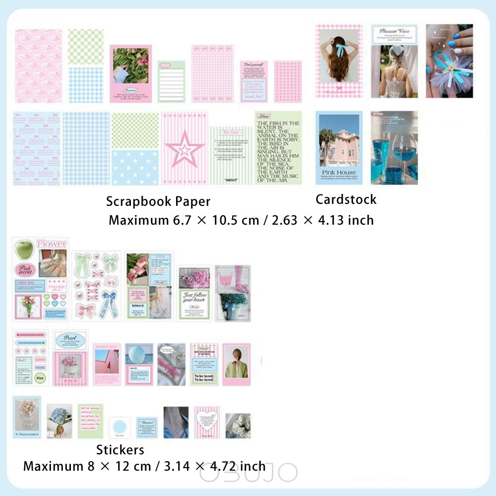 54 Pcs Scrapbook Supplies Kit HYBXXB