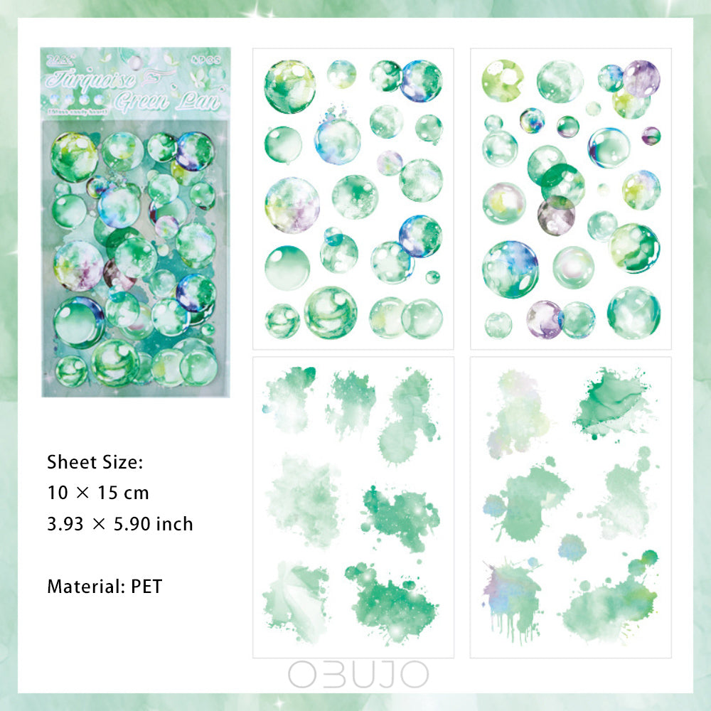 4 Sheets Bubble Stickers LLTX