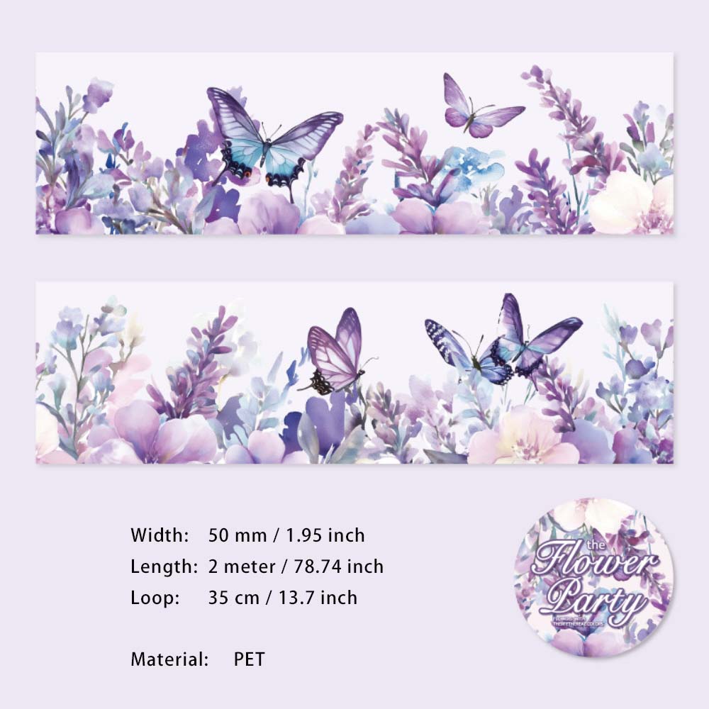 1 Roll Flower Butterfly PET Tape HDJH