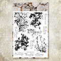 Botanical branches and sentiments silicone stamp set