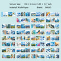 30 Sheets Landscape Washi Stickers Book MRZYFJ