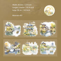 1 Roll Pre-cut Pavilion PET Stickers Tape YFXY