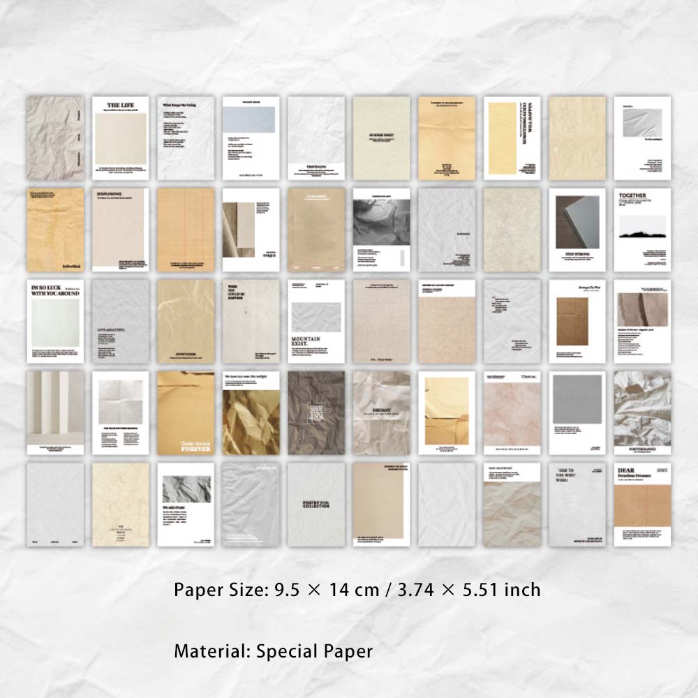 50 Sheets Photography Scrapbook Paper Book QKHJ