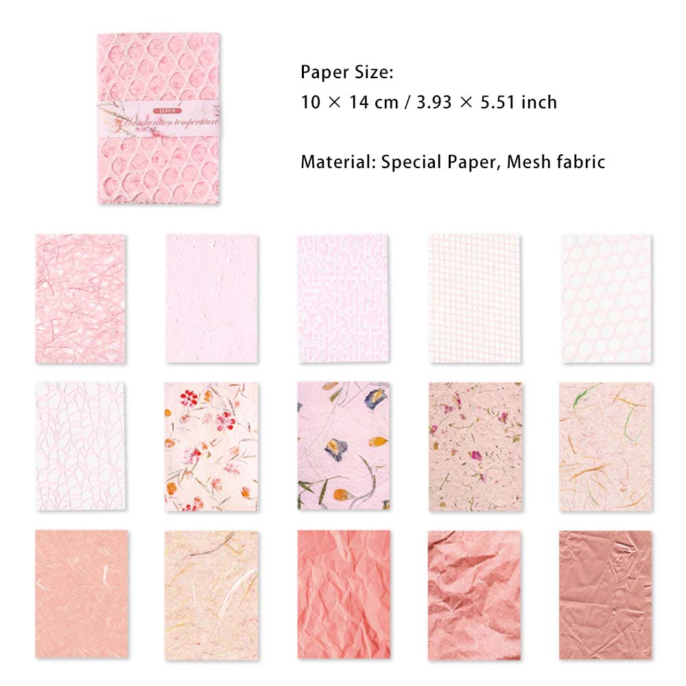 15 Sheets Scrapbook Paper and Textured Paper SXWD