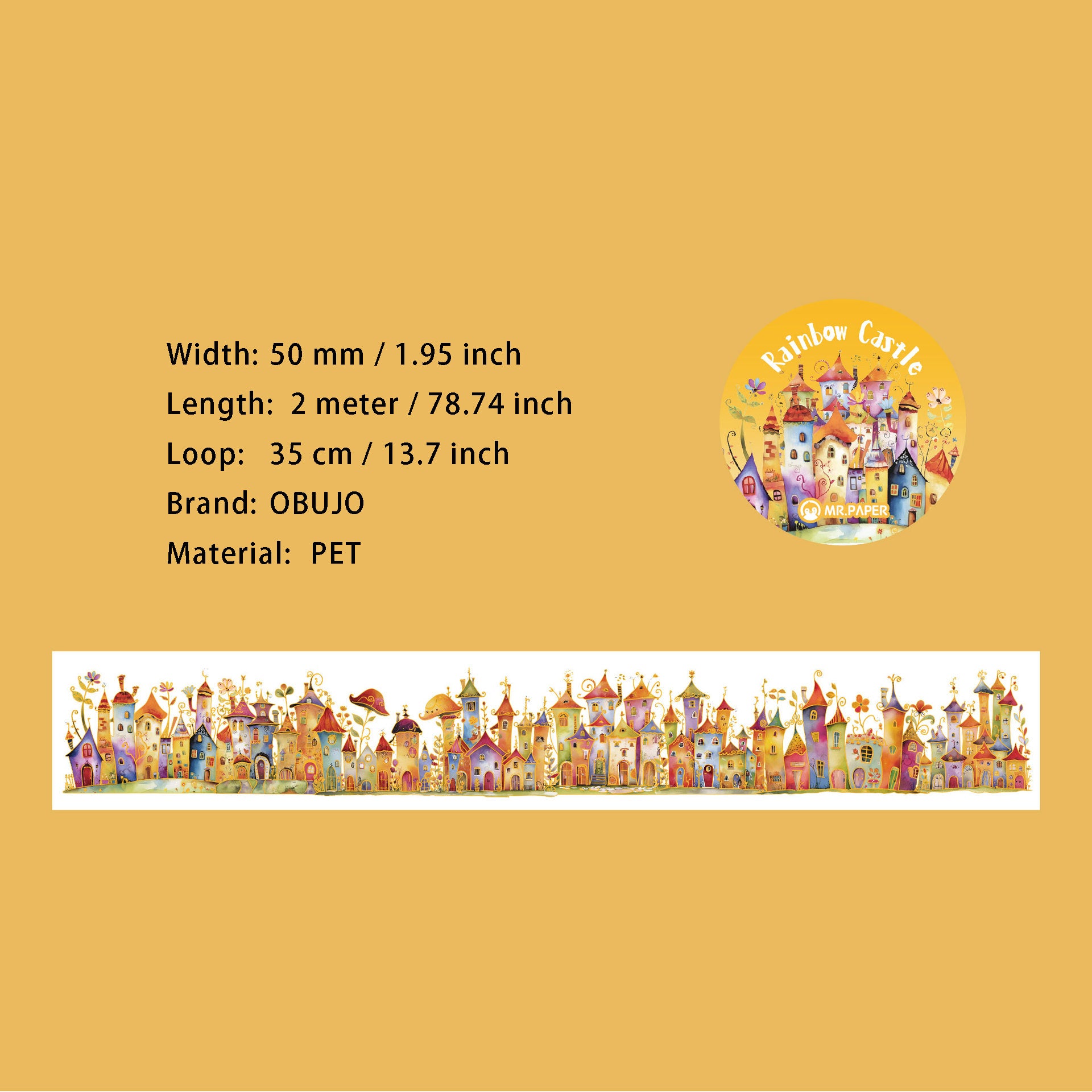 1 Roll Fairy Theme PET Tape THZL