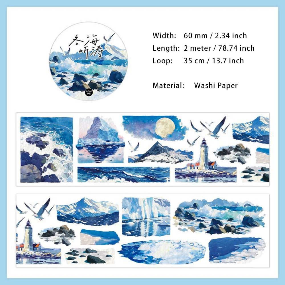 1 Roll Snow Theme Washi Tape HMJJ