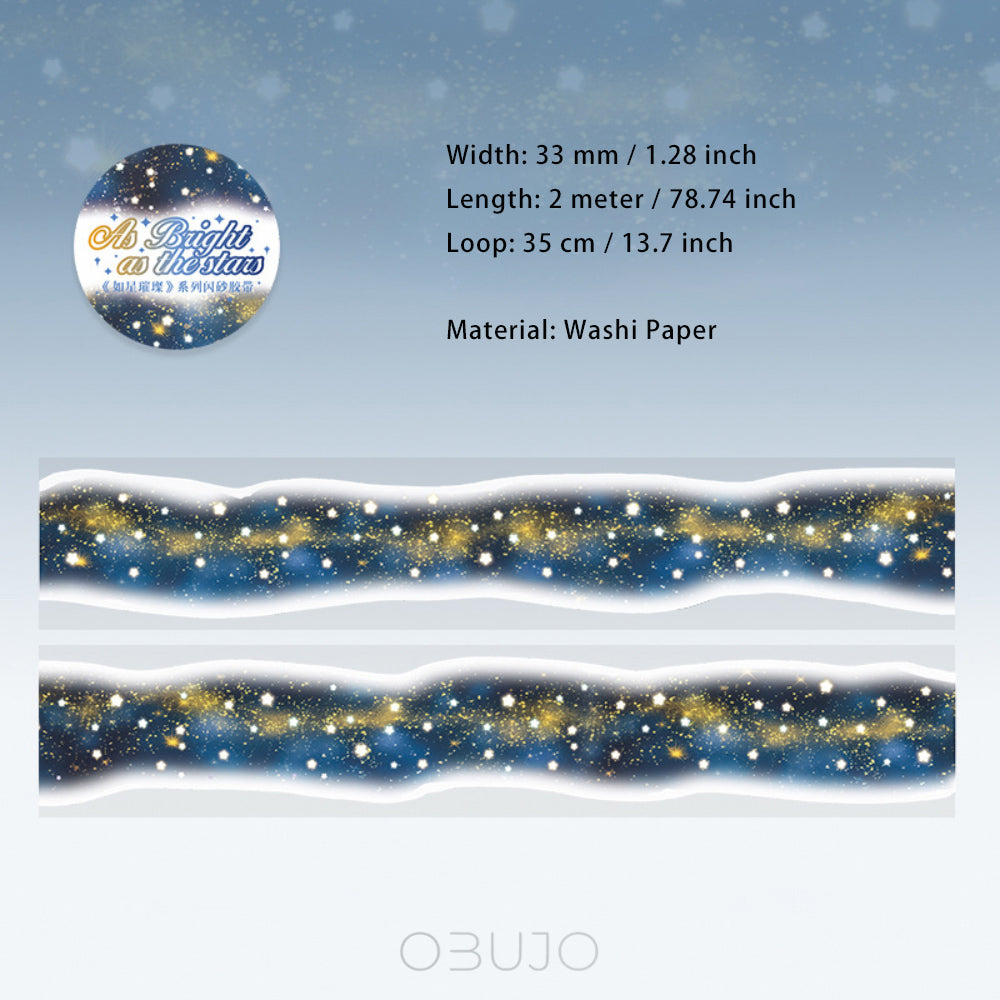 1 Roll Galaxy Theme Washi Tape RXCC