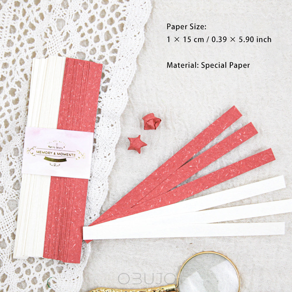 60 Pcs Long Strip Scrapbook Paper HYSJ