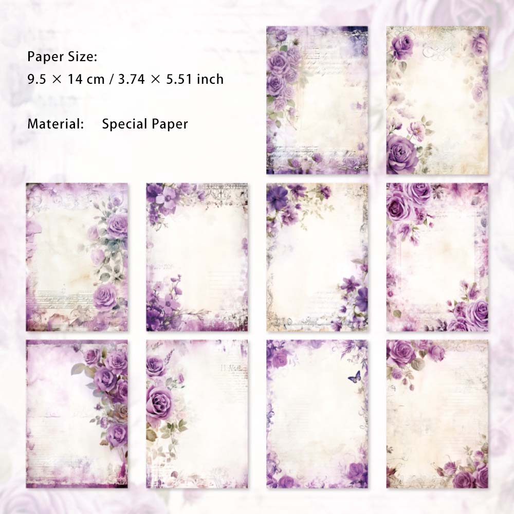 30 Sheets Floral Scrapbook Paper HFMG