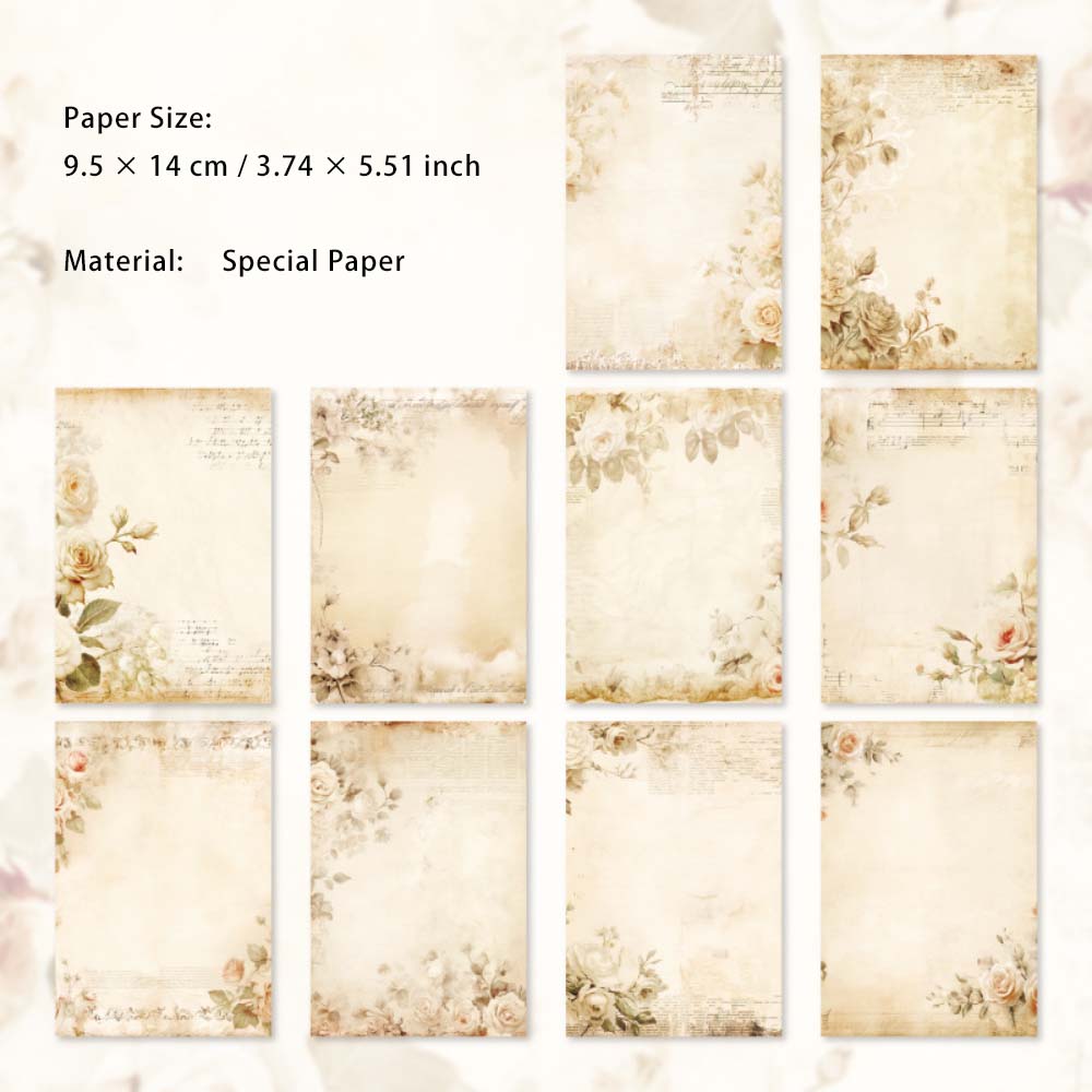 30 Sheets Floral Scrapbook Paper HFMG