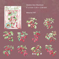 20 Pcs Glitter PET Fruit Stickers GSMZT