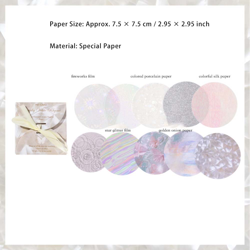 25 Sheets Round Scrapbook Paper ZJXH