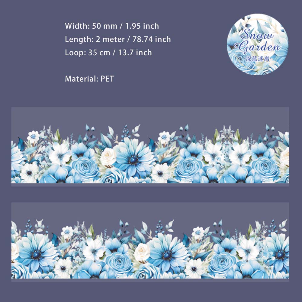 1 Roll White Flower PET Tape XYHY