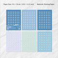 10 Sheets Cutout Scrapbook Paper ZMXL