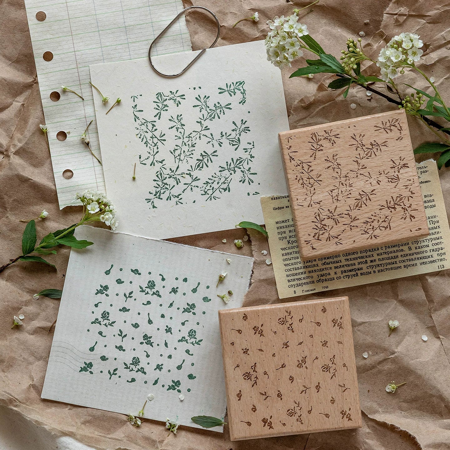 Random line and circle rubber stamp design