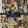 Cipher vintage numbers 6 x 6 inch scrapbook paper pad cover
