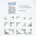 30 Pcs Flower Corner PET Stickers BJTBWG