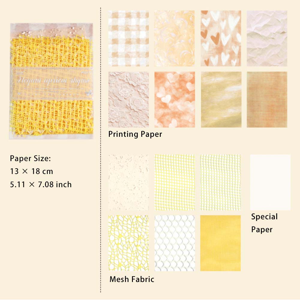 15 Sheets Texture Paper and Scrapbook Paper QSSY