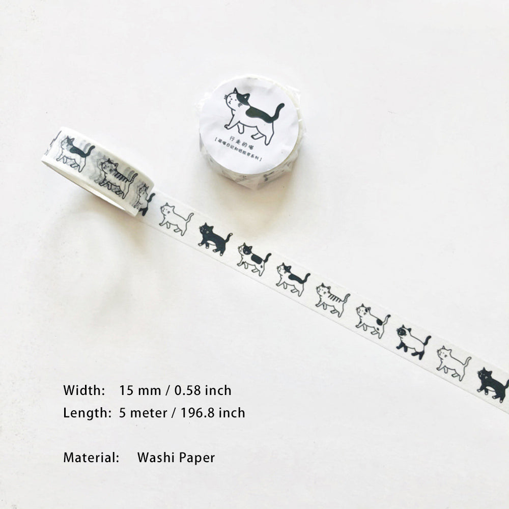 1 Roll Cut Cat Washi Tape  WKMM