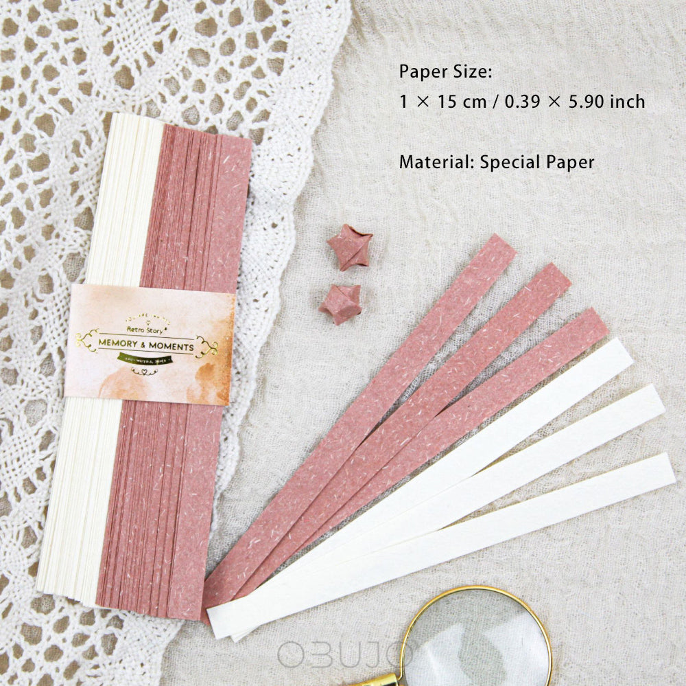 60 Pcs Long Strip Scrapbook Paper HYSJ