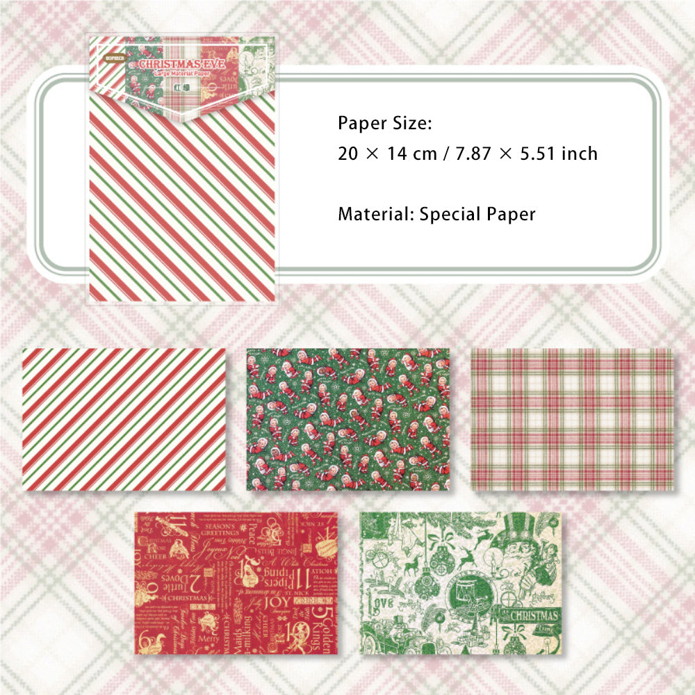 20 Sheets Christmas Scrapbook Paper SDYQ