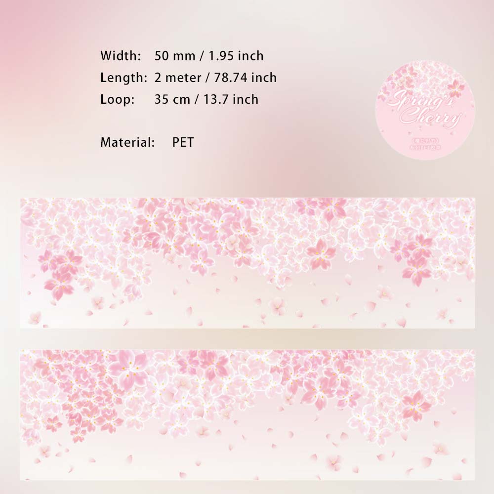 1 Roll Cherry Blossom PET Tape YHSJ